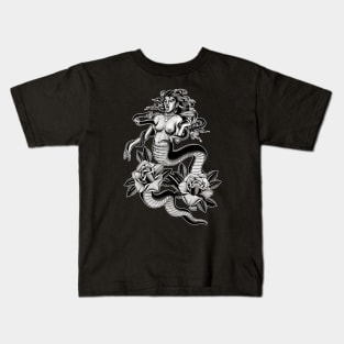 Tattoo - Naga Half Snake-Half Woman Kids T-Shirt